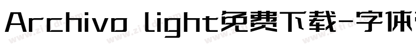 Archivo light免费下载字体转换